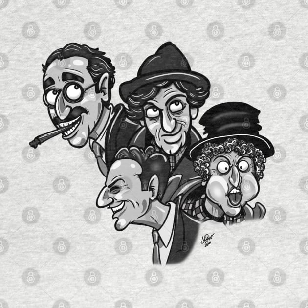 The 4 Marx Brothers by UzzyWorks